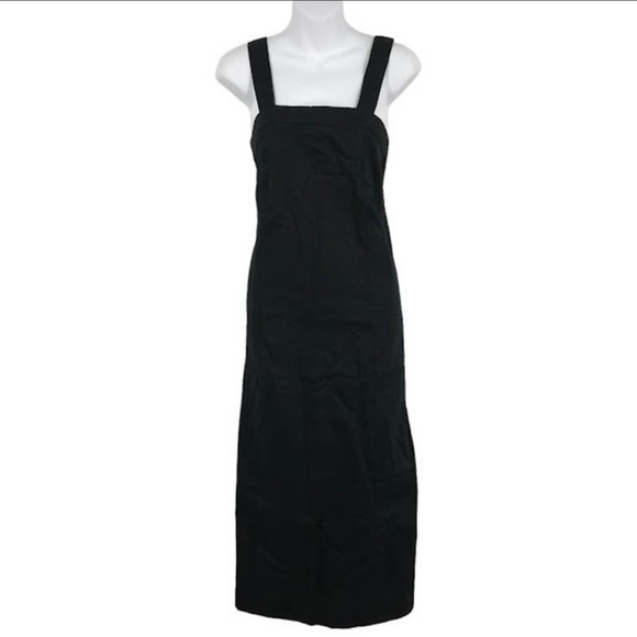 Rare Vintage Linen Square Neck Slip Dress - Picture 2 of 7